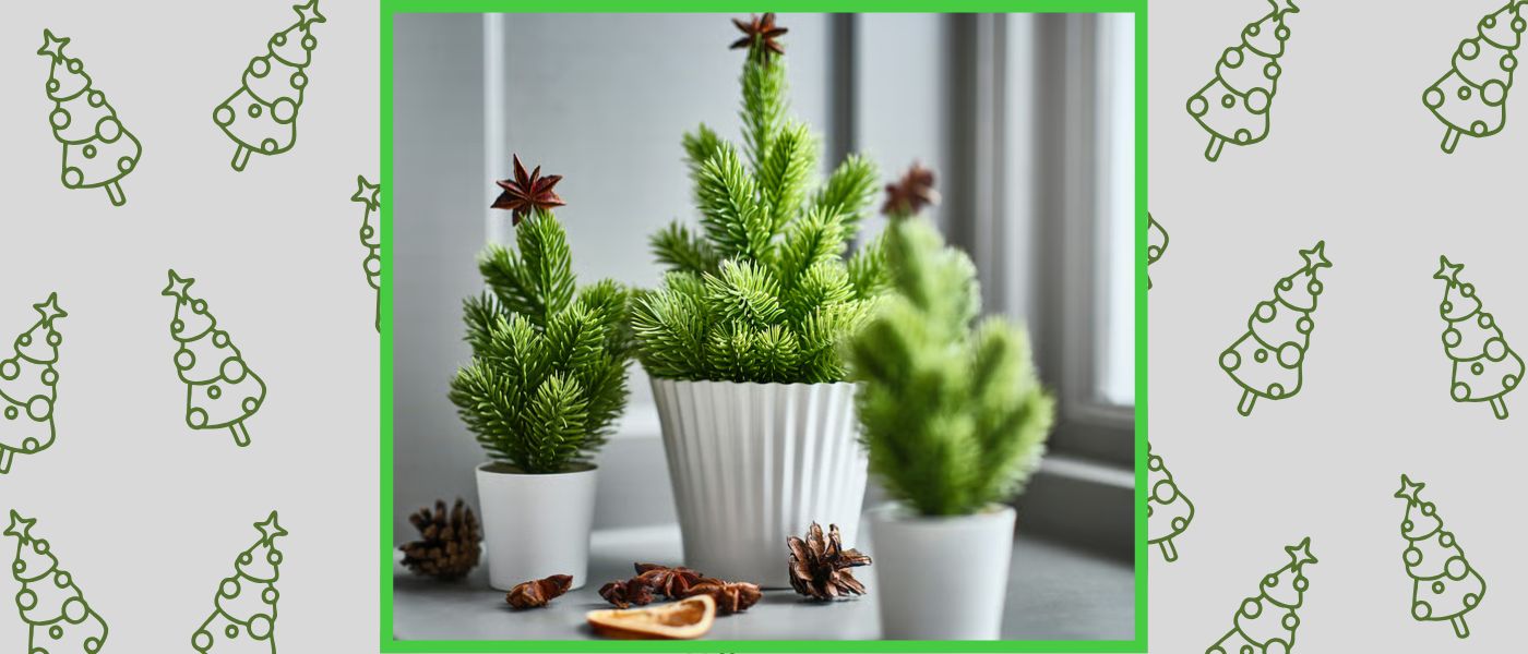 گیاه مصنوعی کاج ایکیا مدل IKEA VINTERFINT